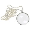 HTS 212B0 3X Silver Pendant Magnifier with 36" Necklace