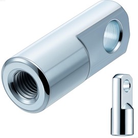 VIILOCK 2pcs Air Cylinder Rod Clevis End, M10x1.25 Female Thread I Type Connector Air Cylinder Accessories I-25/32