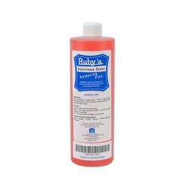 Rubyfluid Stainless Steel Soldering Flux – 1 Pint Bottle | Industrial-Grade Acid Flux for Steel, Brass, Nickel & Hard-to-Solder Metals | Fast Acting, Strong Bond, Made in USA