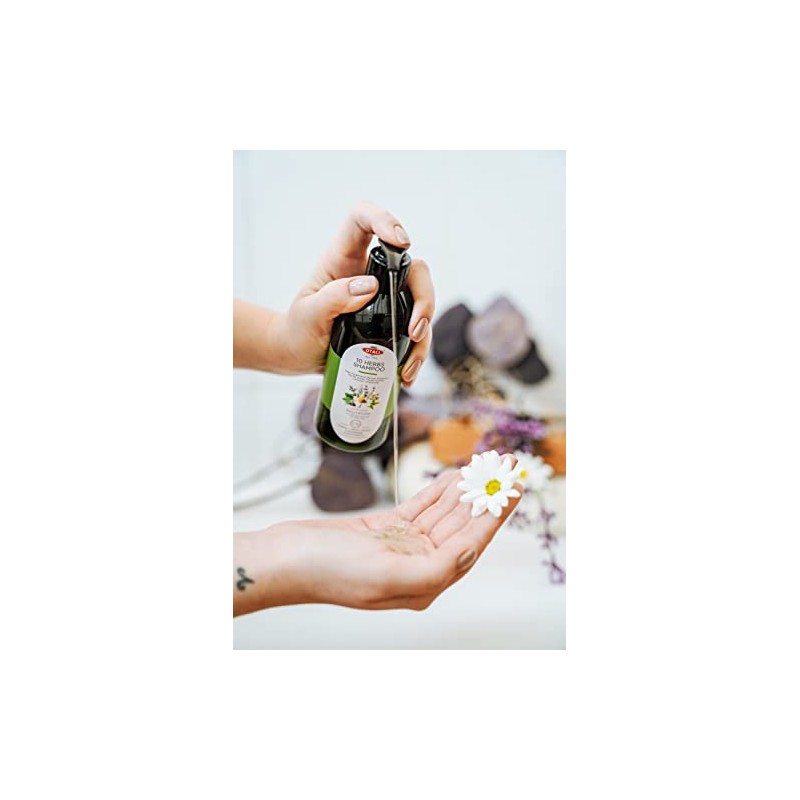 10 Herbs Rejuvenate Shampoo for Bright and Shiny Hair, Sage,