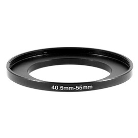 uxcell Metal Step Up Ring Adapter 40.5mm to 55mm for Camera, 40.5mm Male 55mm Female Stepping Camera Lens Filter, Black