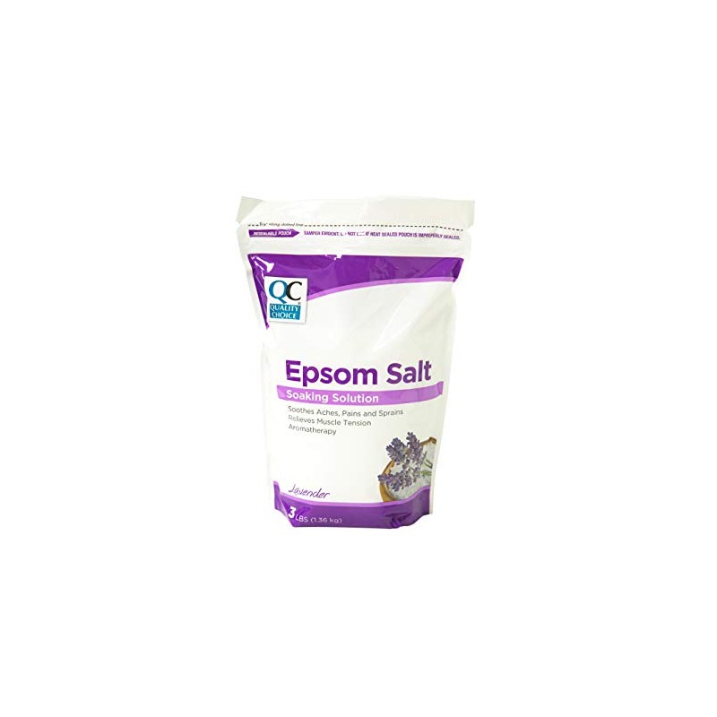 Quality Choice Lavender Epsom Salt 3lb Bag (3)