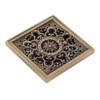 Copper Floor Drain Squared Retro Large Flow Odor Proof Shower