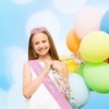 Leixi 5th Birthday Decorations for Girls,Pink Birthday Sash and Crown