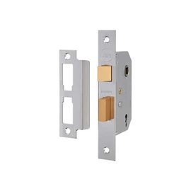 Yale 2 Lever Mortice Basic Security, Polished Chrome, 2.5 Inch/64 mm
