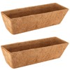 VOXOR 2PCS 24 Inch Trough Coco Coir Liners, Pre-Formed Natural
