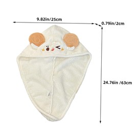 Ipetboom Quick Dry Hair Towel Cap Absorbent Coral Fleece Turban for Women Bath Shower Wrap Lightweight Design for Healthy Hair Care Travel Friendly Reduces Heat Damage