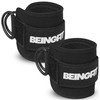 Beingfit [Heavy Duty] Ankle Strap - Perfect for Cable Machines,