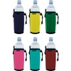 Blank Neoprene Water Bottle Coolie Variety Color Pack (6 Pack
