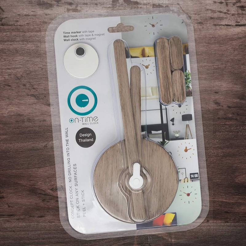 Presentime & Co Large Frameless DIY Wall Clock for Modern