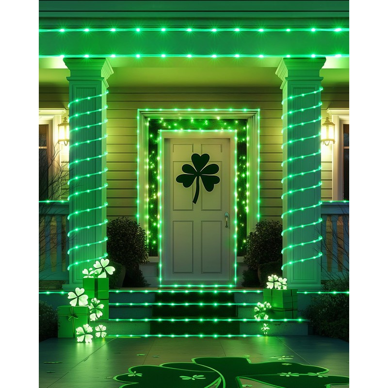 Brightown Solar String Lights Outdoor, 2 Pack 78FT 200LED Rope