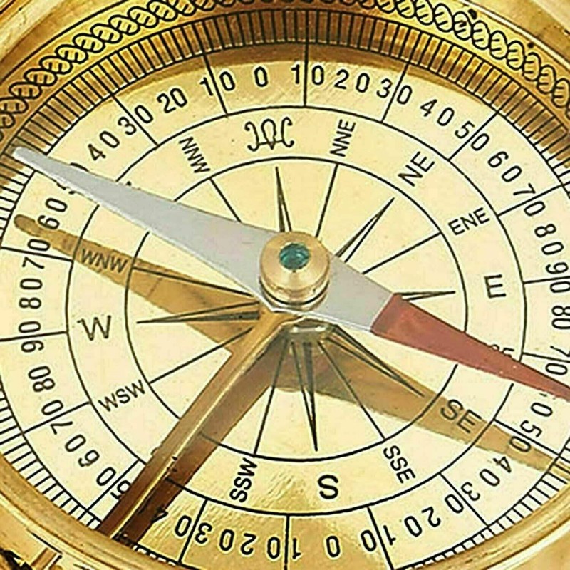 4" Sundial Compass - Solid Brass Sun Dial Royal Nautical