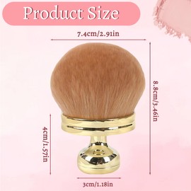 Extra Large Body Makeup Brush, Tanning Brush for Body, Soft Comfortable Bronzer Suncreen Applicator, Portable Self Tan Brush for Body & Leg Makeup (Gold)