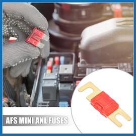 A ABSOPRO 5pcs 125A AFS Mini ANL Fuses for Car Truck Motorcycle Boat Audio CDs Item Replacement