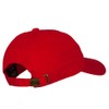 Santa Claus Head Embroidered Unstructured Washed Cap - Red OSFM