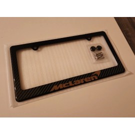Supra (Gold) McLaren 100% Carbon Fiber License Plate Frame Holder