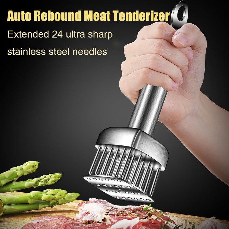 Lynkaye Professional Meat Tenderizer with T316 Stainless Steel Sharp Needle