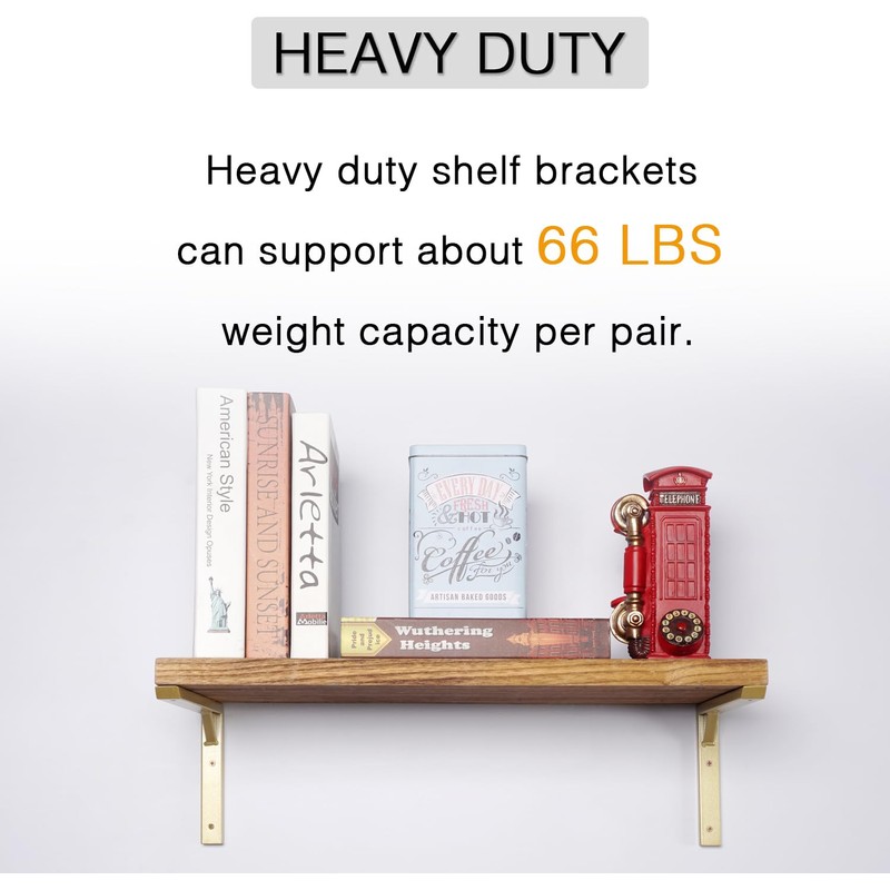 OVOV Heavy Duty Brackets 6inch Set of 4 Wall Mount