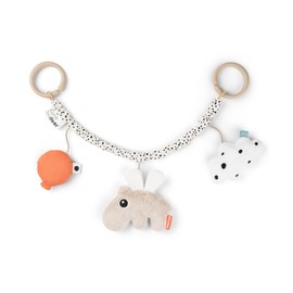 Done by Deer Happy Clouds Sand Pram Chain - Baby Accessories, Entertainment for On the Go from 0 Months - The Baby Toy Can Be Attached to the Cot, Playpen or Pram