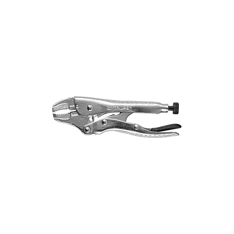 Truper PPT-4C, Pinza de presión 4", mordaza curva, acero al