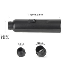 CYTGOUPER ABS LED Light Egg Candler Tester,2 Charging Methods Egg Candling Torch,Black Egg Incubator for Egg Hatching Experimental Monitoring The Development of The Embryo