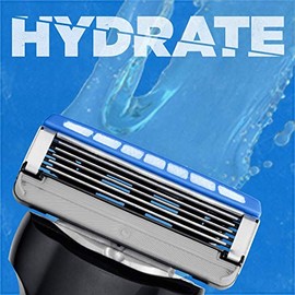 Schick Hydro 5 Disposable Razors for Men with Flip Beard Trimmer, 9 Count