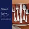 Pfaltzgraff Everyday Simplicity 53-Piece Stainless Steel Flatware Set, Service for