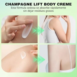 SINYI Champagne Lift Body Creme，Hidratante reafirmante,Crema para Piel Flacida, Body Lift Treatment Cream, Moisturizer Tightens, Hydrates Dry Skin Arm