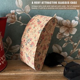 Longjet Eyeglasses Case Hard Shell, Eye Glass Protective Holder, for Eyewear and Sunglasses (Vintage Floral Color 1)