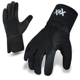 Workmaxx Heavy Duty sythentic Gardening Work Gloves, Thorn Proof, Touch Screen, Utility Safety Working Gloves Breathable, Tear Resistant, High Dexterity Mechanic Gloves Unisex,Vegan gloves (LARGE)