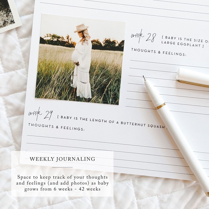 Pregnancy Journal: Welcoming Our Little One, A simple black and