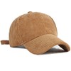 XRDSS Corduroy Baseball Cap Unisex Adjustable Classic Sports Cap Outdoor