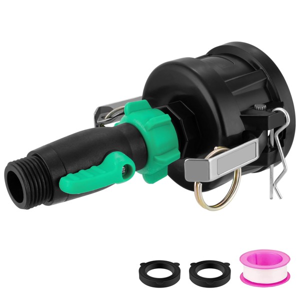 275 330 Gallon IBC Tote Fittings with 180 Degree Hose