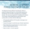 Waxman Serene 3 Spray Fixed Shower (White)