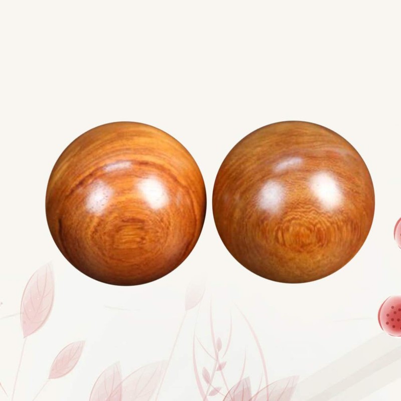 Wooden Baoding Balls Health Exercise Balls Wood Chinese Health Massage