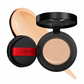 L'Oréal Paris Infallible 24H Fresh Wear Base de Maquillaje en Cushion, Alta Cobertura con Acabado Mate, 24H Larga Duración y Control de Brillo, Tono 1