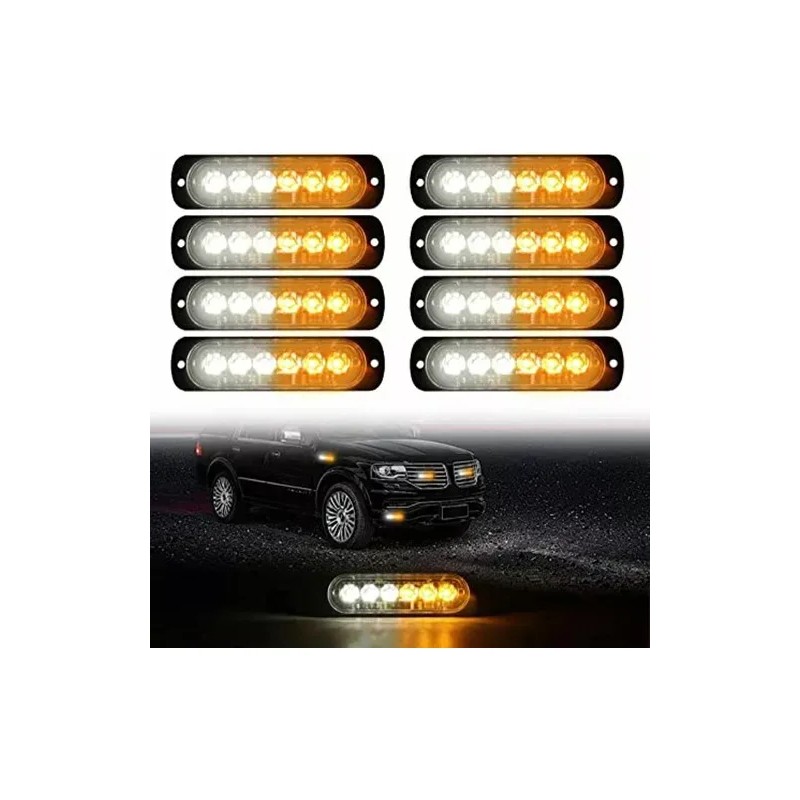 2pcs Estrobo Led Para Carro Faros Moto Y Coche Tuning