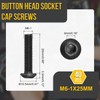 DTGN 40pcs M6-1x25mm Hex Socket Button Head Cap Bolts Ideal