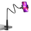 Soporte de cama con clip para teléfono celular, con agarre