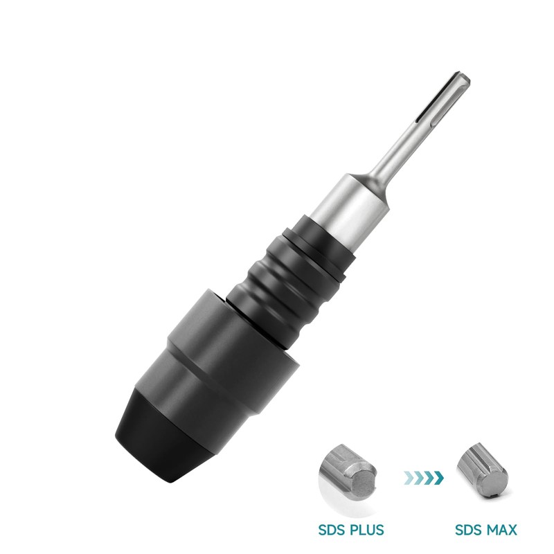 YOSIGHT SDS-Plus to SDS-Max Adapter for Rotary Hammers - 8-1/4