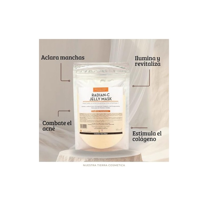 Radian-C Mascarilla Hidro-Plastica con Vitamina C estable Ilumina y unifica