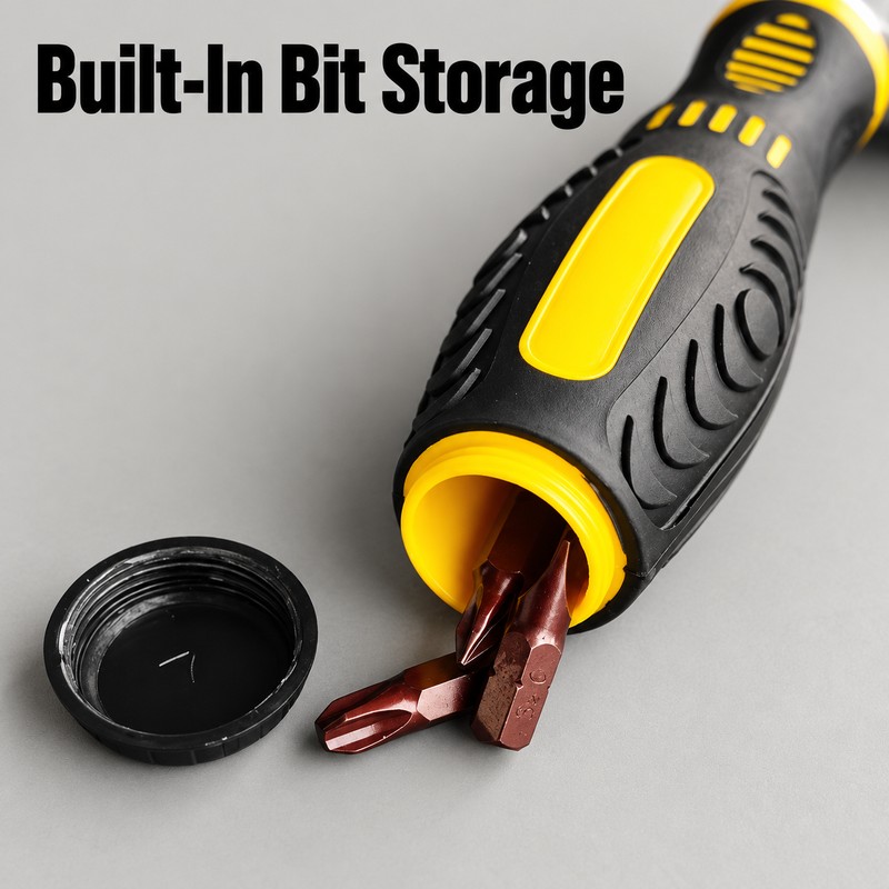 72-Tooth Dual-Way Ratcheting Screwdriver Set – Magnetic Multi-Function Hand Repair