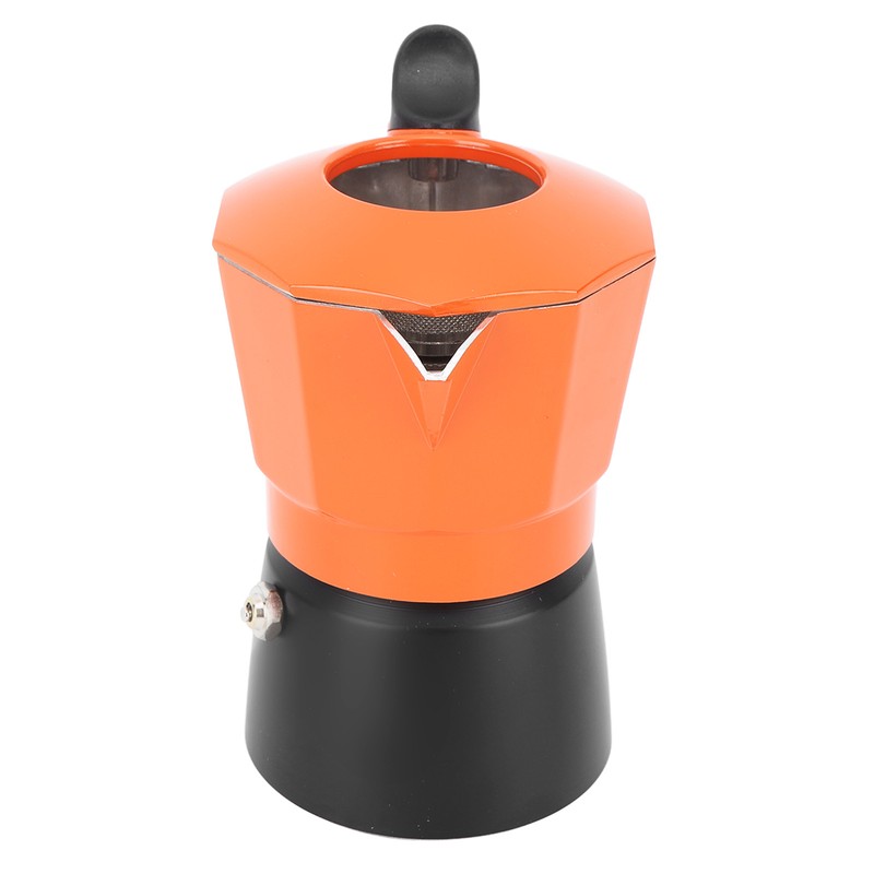 Moka Pot Stovetop Coffee Pot 2 Valve Aluminium Alloy Heat