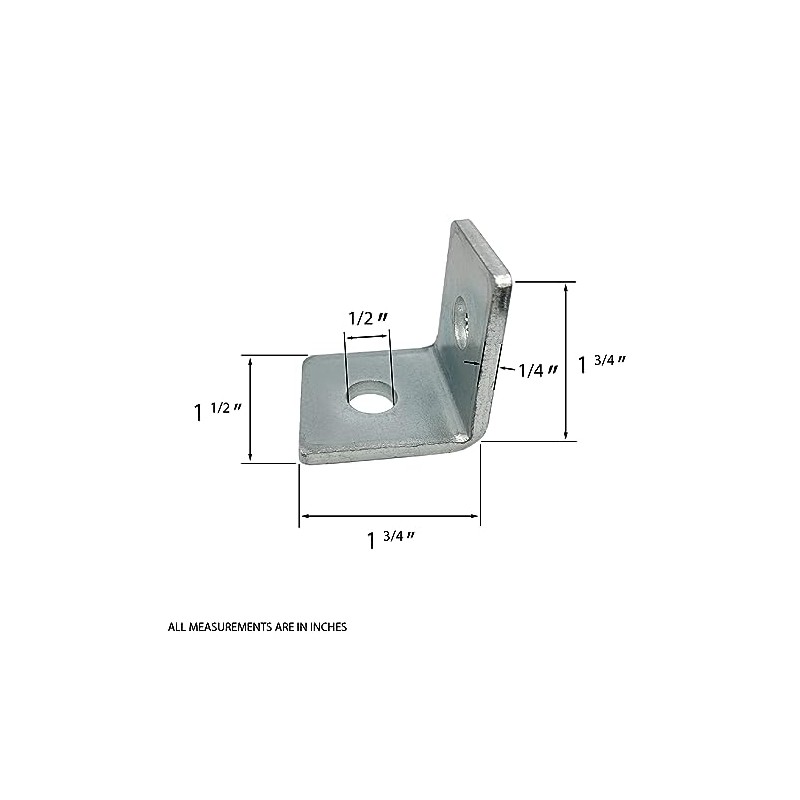 5 Pack - 2 Hole, L Shaped 90 Degree Connector
