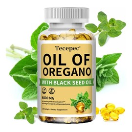 Cápsulas Blandas De Aceite De Orégano, 6000 Mg Por Dosis.