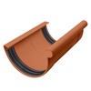 INEFA Gutter Connector Semicircular PVC NW125 / 125 mm Brown