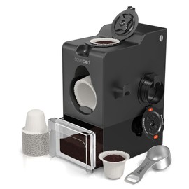 Savepod SavePod Coffee Pod Maker with Reusable Coffee Pods, Compatible with Keurig and K-Cup Coffee Machines, Smart, Easy to Use & Convenient C Fits Most Brewers C Includes Scoop & 100 Paper Filters (Black)