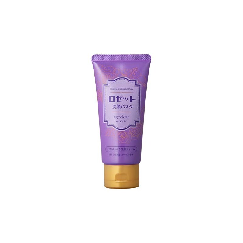 Rosette Facial Cleansing Pasta Age Clear, Super Moist Foam, 4.2