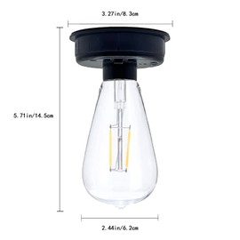 Solar Light Replacement Top with Bulb Solar Lantern Components