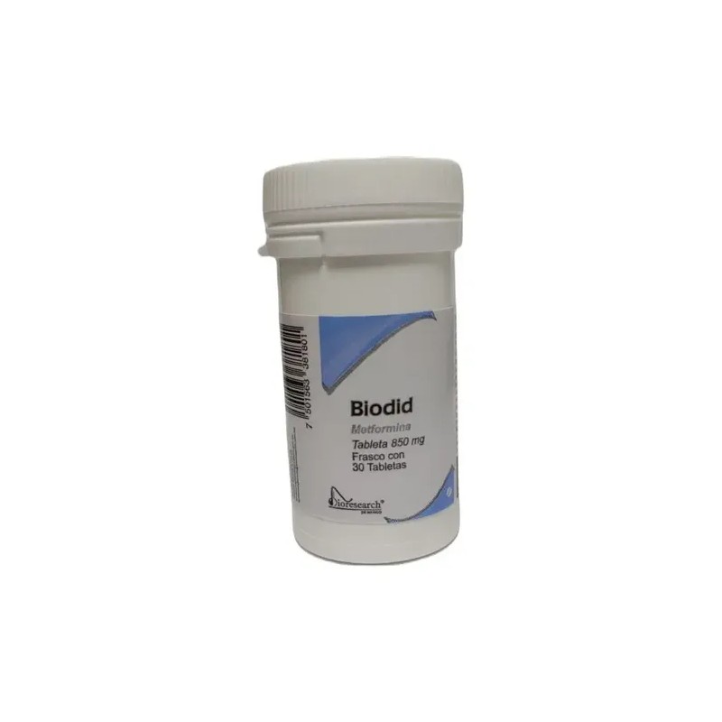 Biodid Tableta 850 Mg, 30 Tabletas